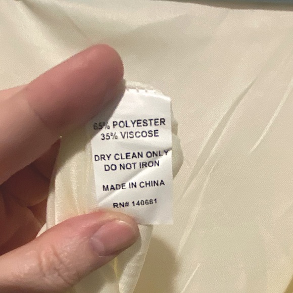 Ivory Brocade Wedding Swing Dress - Picture 8 of 12